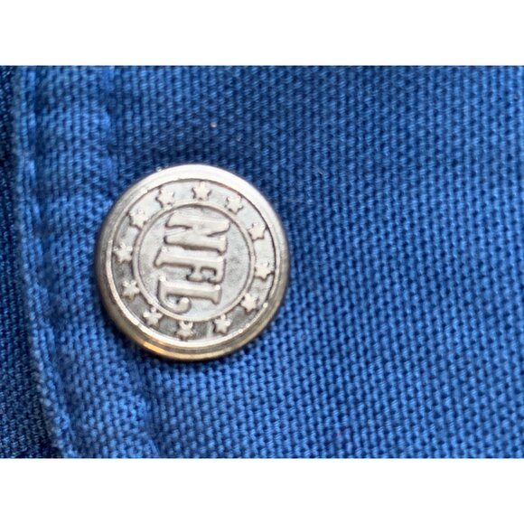 VTG Dallas Cowboys NFL Triple Goose Jacket L Blue Mens Winter Puffer Coat 8977 - Picture 9 of 13